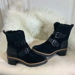 Naturalizer black suede booties